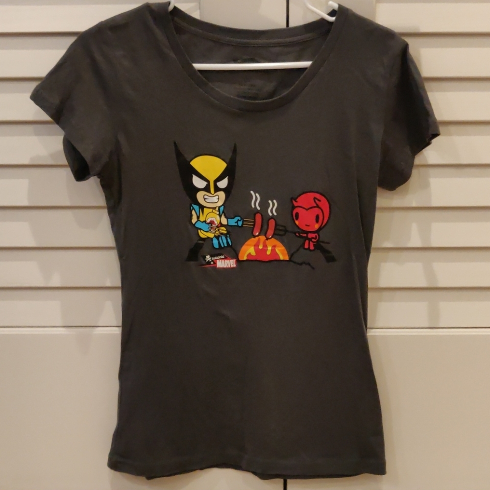 Marvel Tokidoki Wolverine Devil Tshirt Top Medium